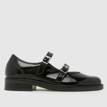 schuh Schwarz Loveday Leather Mary Jane Damen Flats