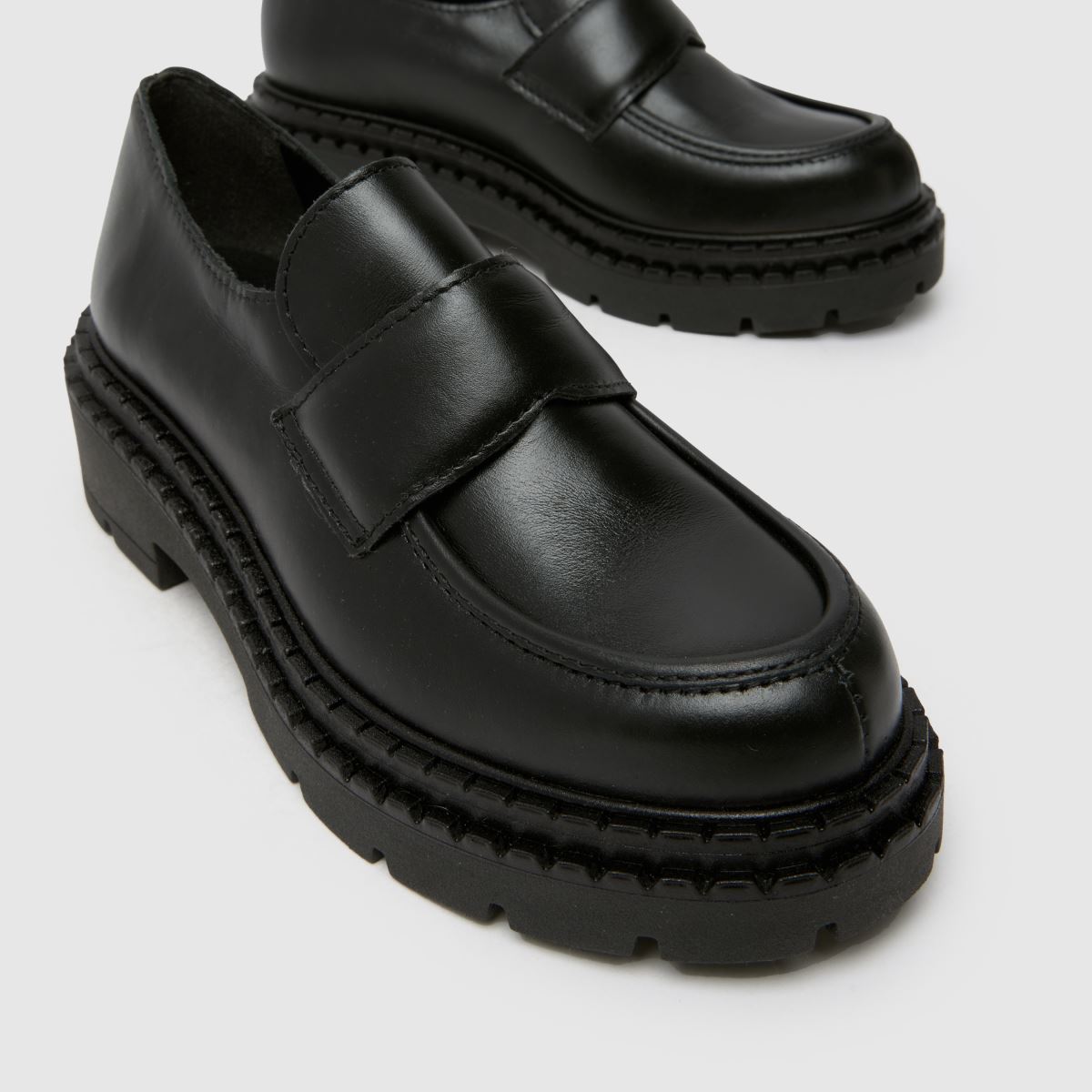 schuh Lawson Chunky Leather Loafer in Black schuh Lawson Chunky Leather Loafer 4