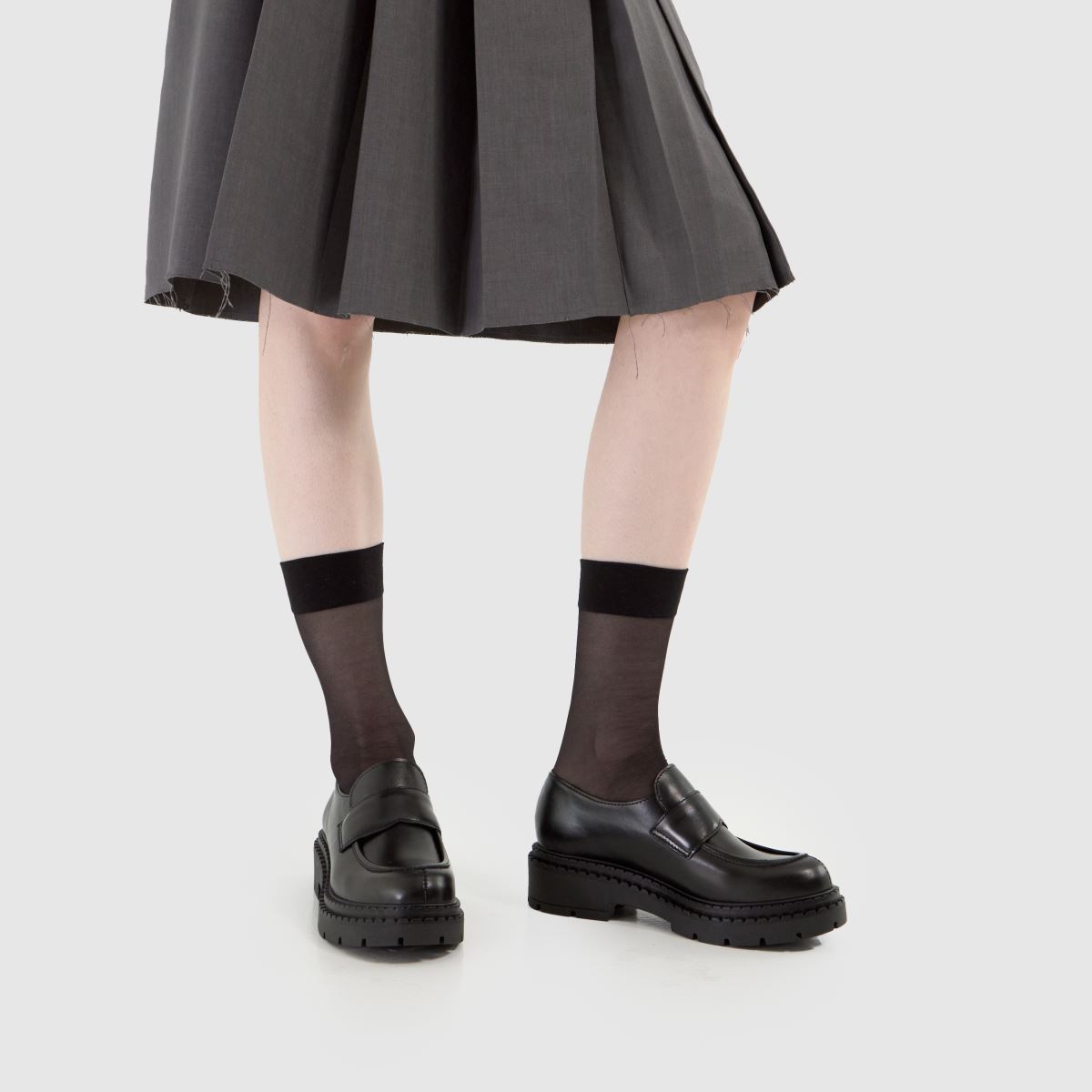 schuh Lawson Chunky Leather Loafer in Black schuh Lawson Chunky Leather Loafer 8