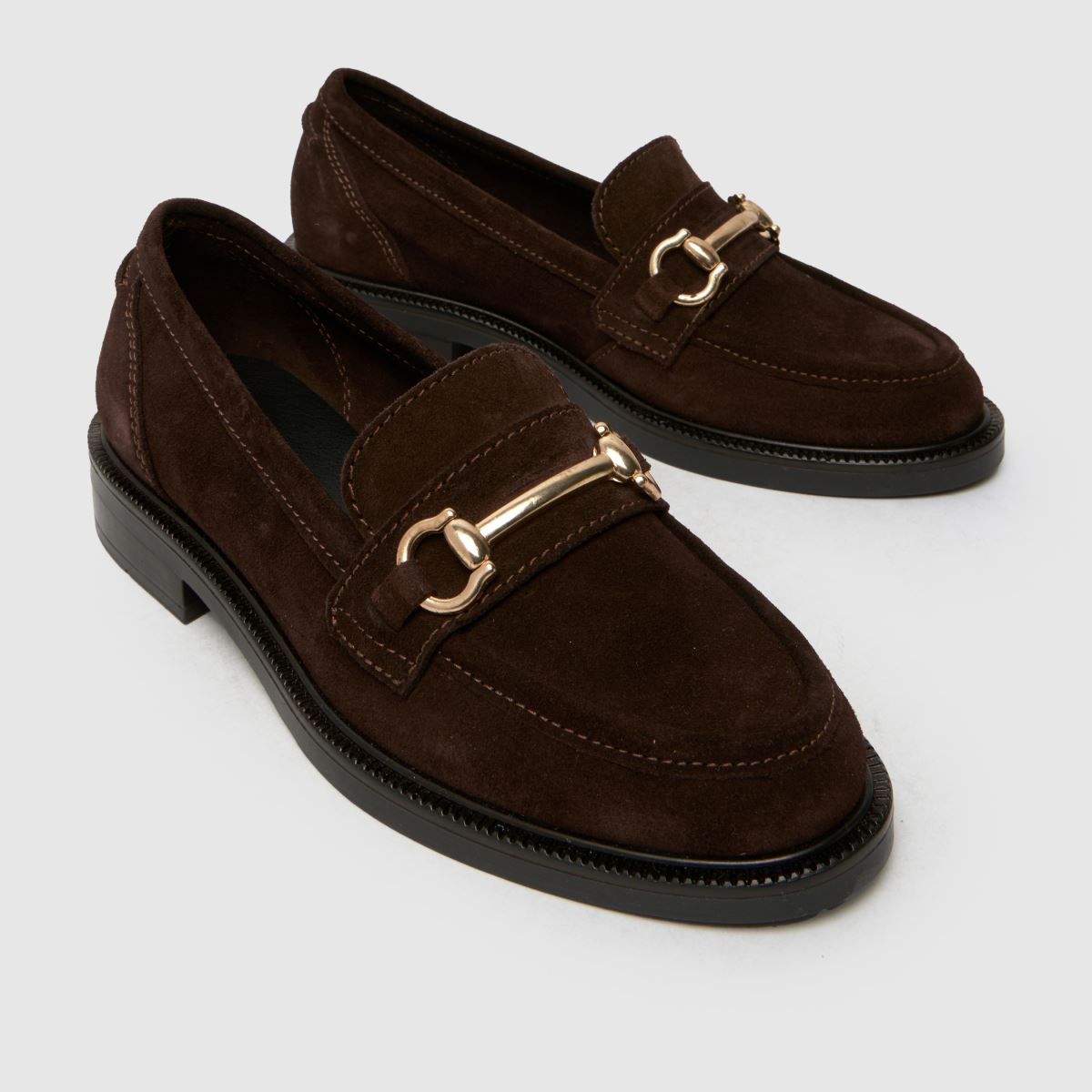 schuh Lori Suede Snaffle Loafer in Brown schuh Lori Suede Snaffle Loafer 4