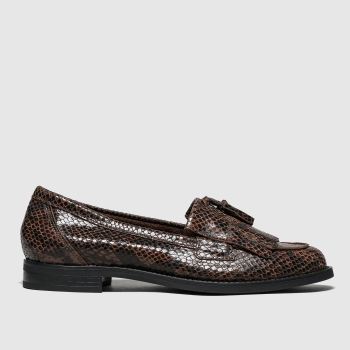 schuh brown & black compass flat shoes schuh brown & black compass flat shoes