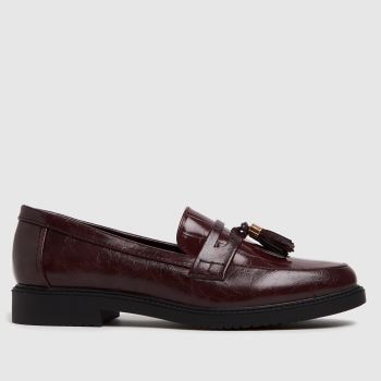 schuh burgundy knowledge loafer flat shoes schuh burgundy knowledge loafer flat shoes