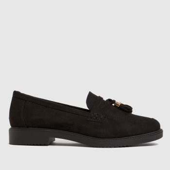schuh black knowledge tassel loafer flat shoes schuh black knowledge tassel loafer flat shoes