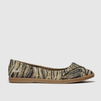 Blowfish Malibu brown & black tizzy flat shoes Blowfish Malibu brown & black tizzy flat shoes