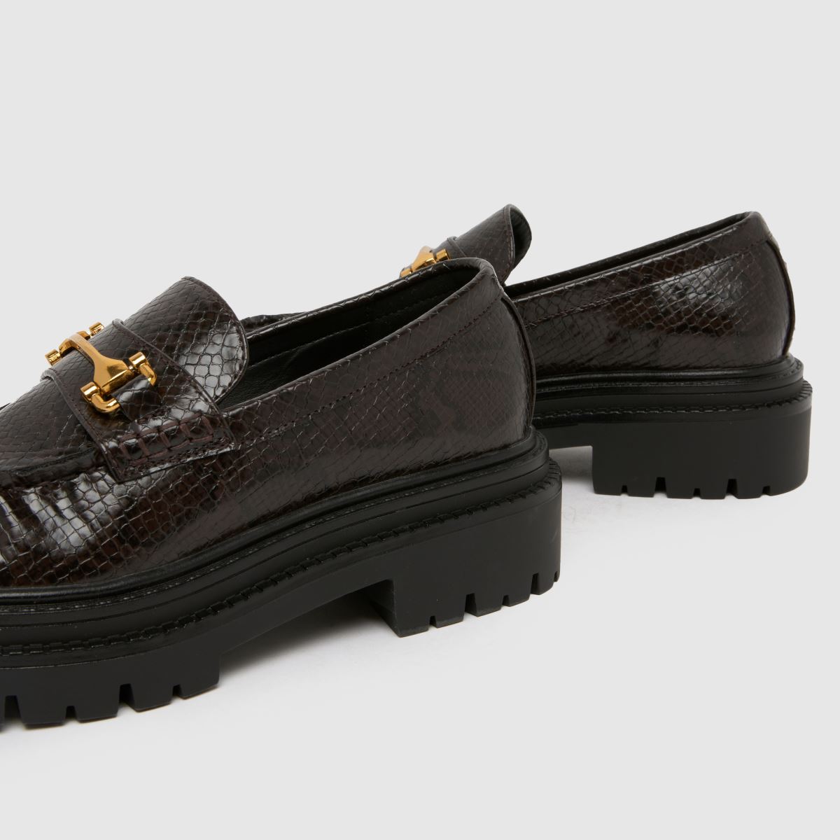 Damen schuh Braun Lark Chunky Ruched Loafer Flats schuh Lark Chunky Ruched Loafer 7