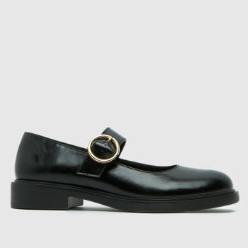 schuh Black Lettie Slim Mary Jane Womens Flats