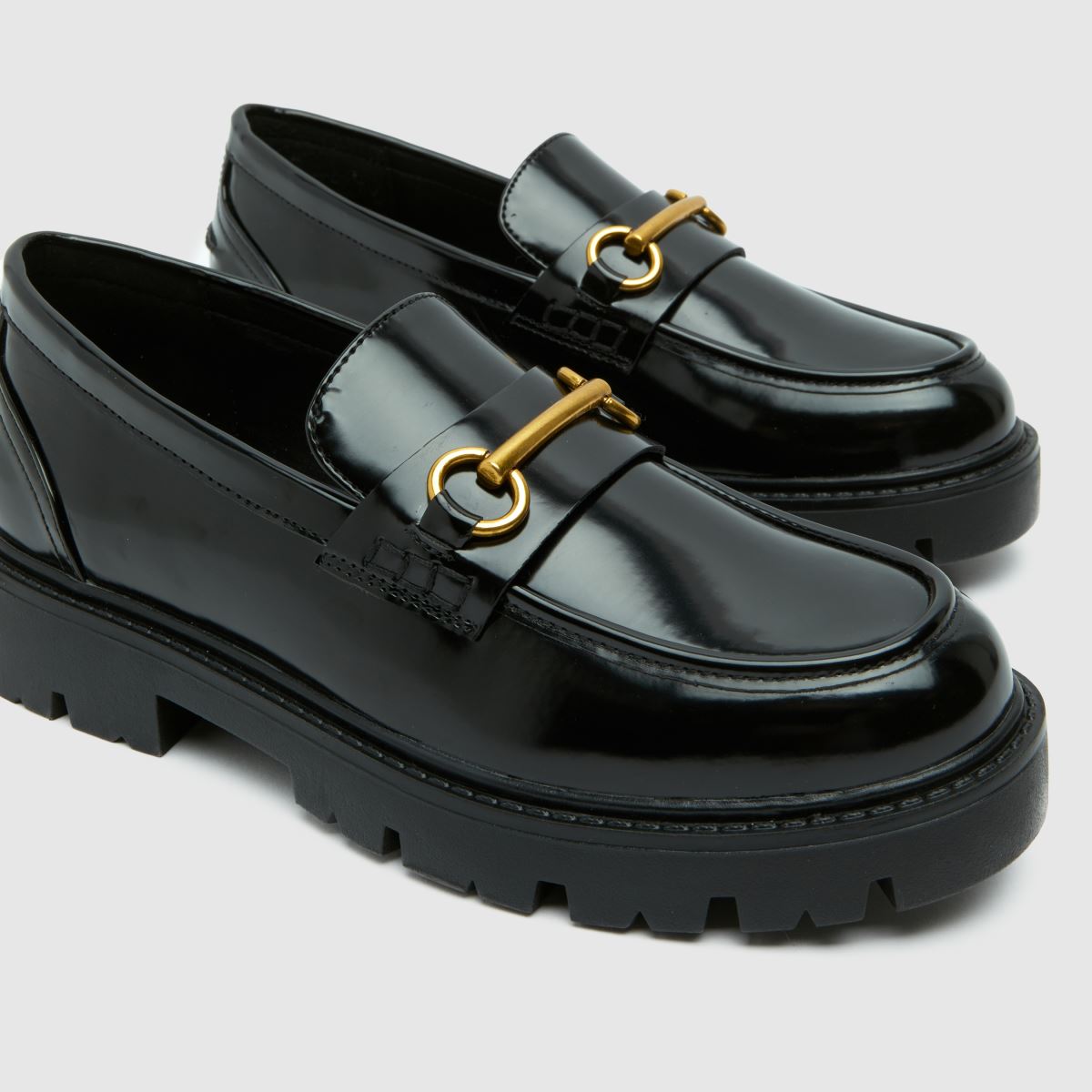 schuh Wide Fit Lex Snaffle Loafer in Black schuh Lex Snaffle Loafer 4