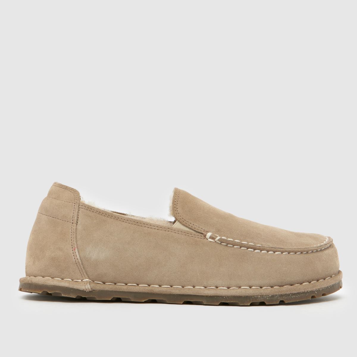 BIRKENSTOCK Utti Shearling Flats in Taupe