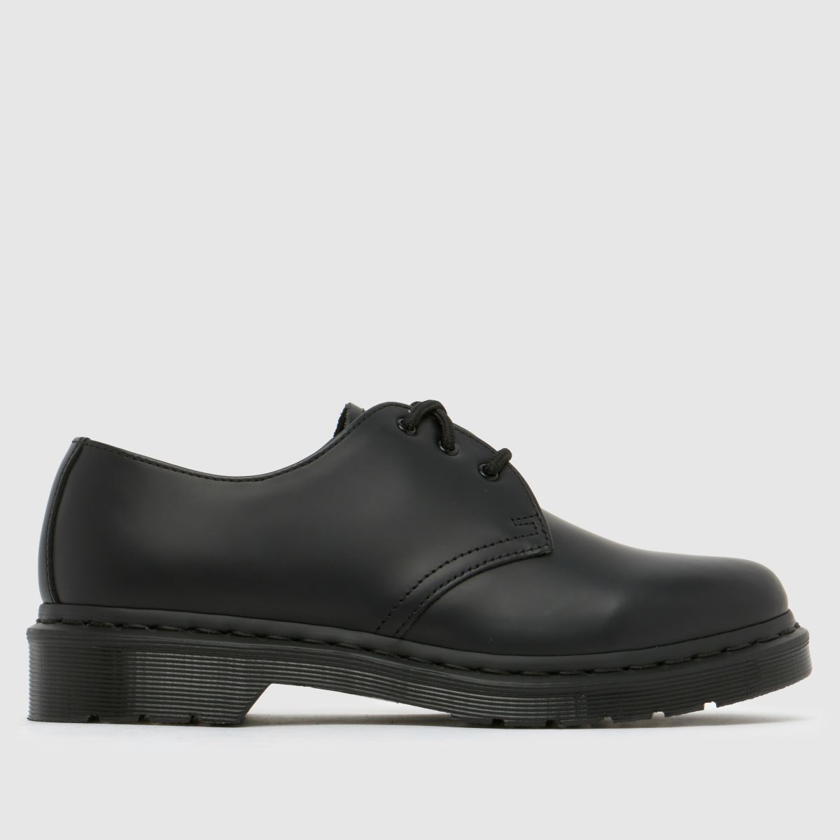 Dr. Martens Women's Mono 1461 Flats in Black, Leather, Size: 3