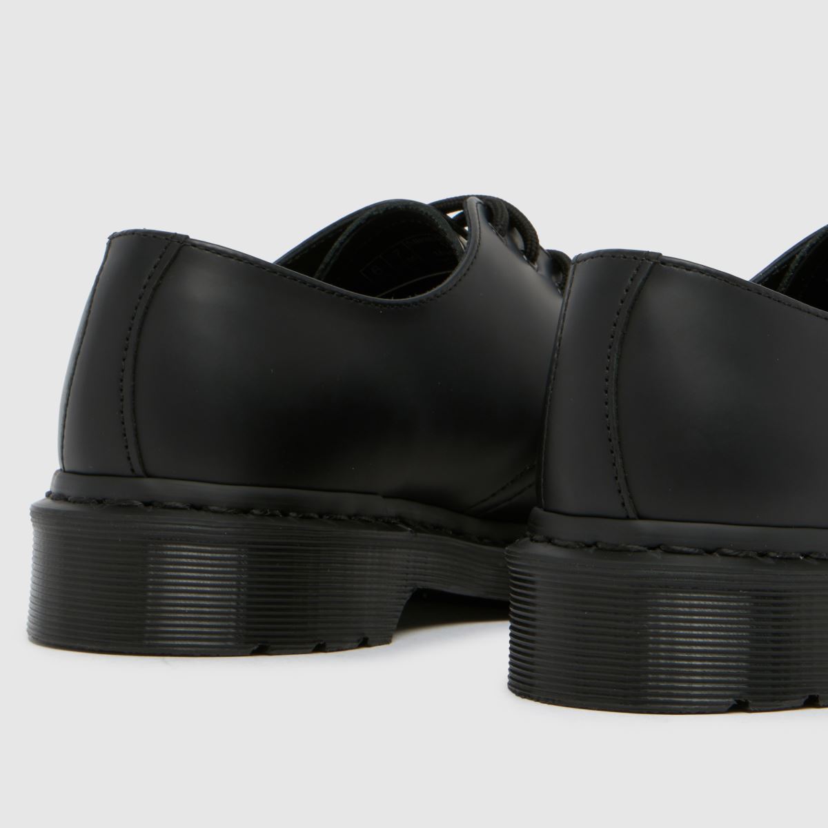 Womens Black Dr Martens 1461 Mono Flat Shoes | schuh