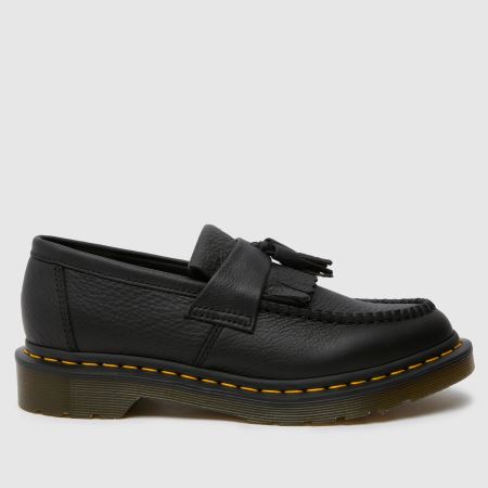 Womens Black Dr Martens Adrian Loafer Flat Shoes | schuh