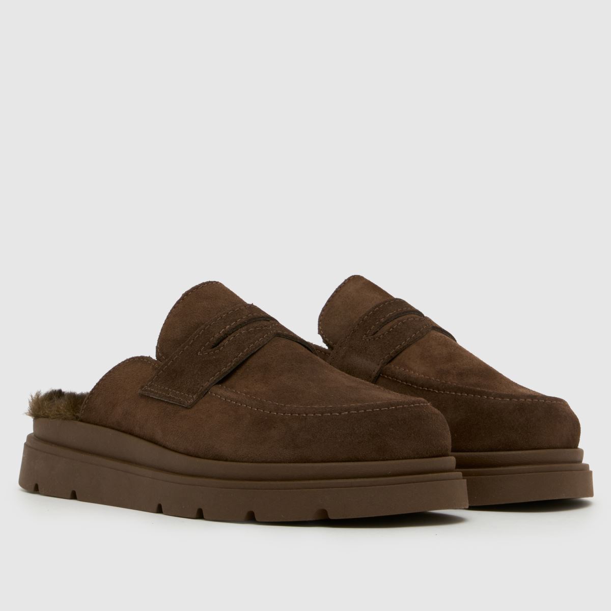 schuh Tamsin Loafer Mule in Brown schuh Tamsin Loafer Mule 3