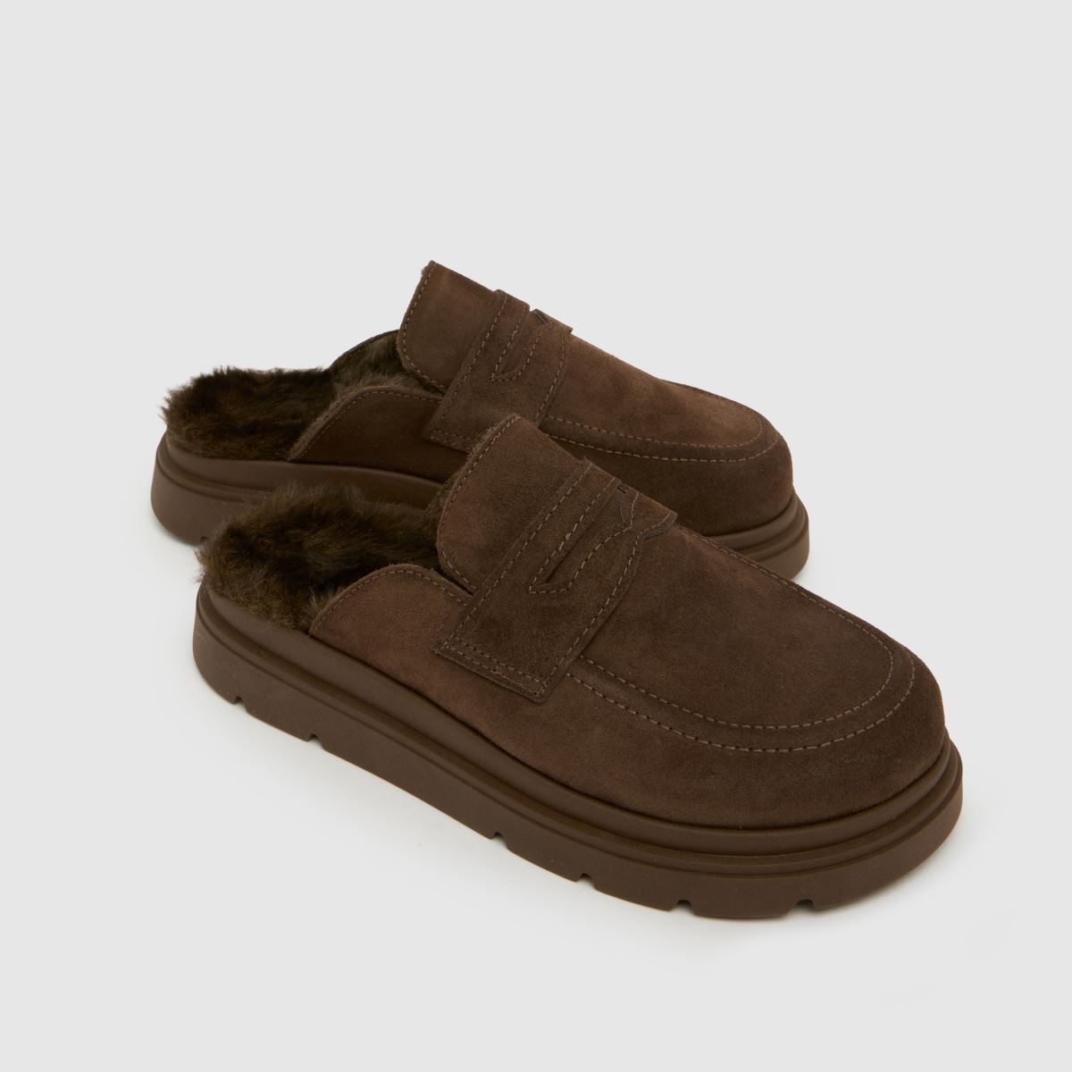 schuh Tamsin Loafer Mule in Brown schuh Tamsin Loafer Mule 4