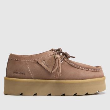 Clarks Originals Pale Pink Meare Walla Womens Flats