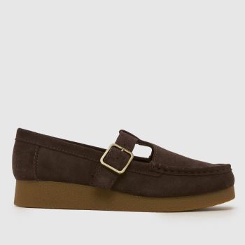 Clarks Originals Brown Wallabee Evo Bar Womens Flats