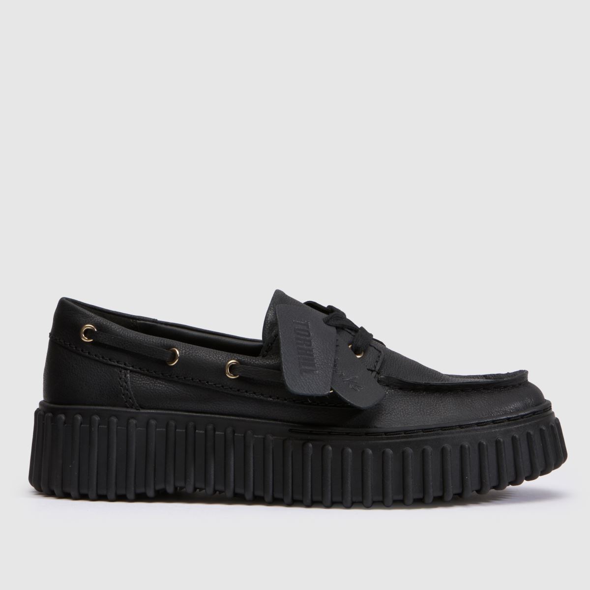 Clarks Torhill Boat in Black Clarks Torhill Boat