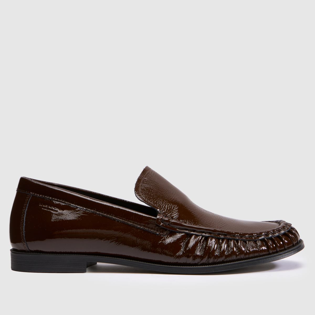 Vagabond Shoemakers Brandi Ruched Loafer in Brown Vagabond Shoemakers Brandi Ruched Loafer