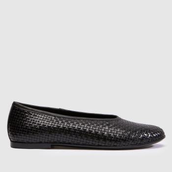 Vagabond Shoemakers Black Aleya Braided Ballet Womens Flats