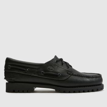Timberland Black Authentic Boat Womens Flats