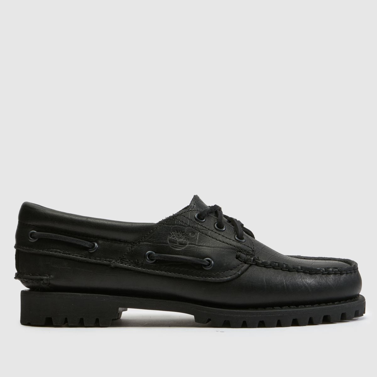 Timberland Authentic Boat in Black Timberland Authentic Boat