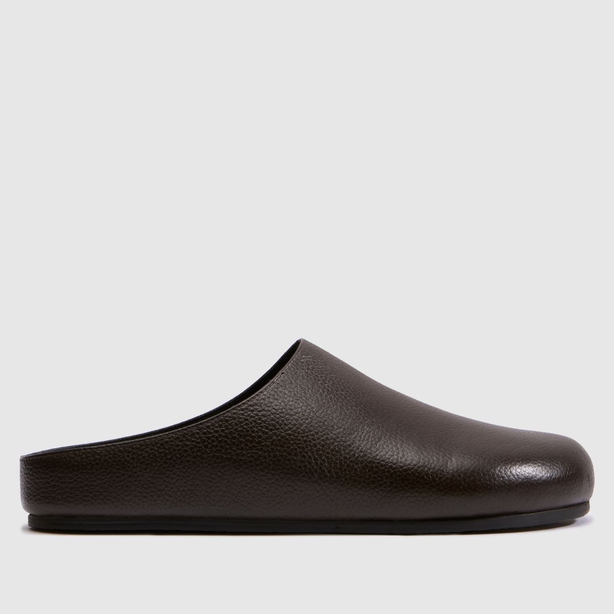 schuh Libra Leather Mule in Brown schuh Libra Leather Mule