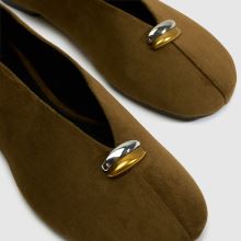 schuh Latte Round Toe Ballet in Dark Green schuh Latte Round Toe Ballet,3 of 4