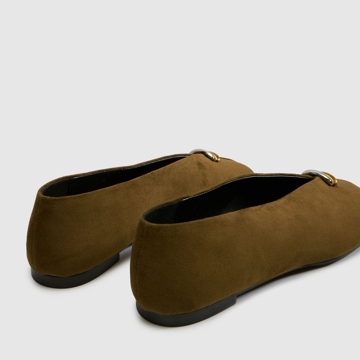 schuh Latte Round Toe Ballet in Dark Green schuh Latte Round Toe Ballet 7
