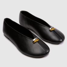 schuh Latte Round Toe Ballet in Black schuh Latte Round Toe Ballet,1 of 4
