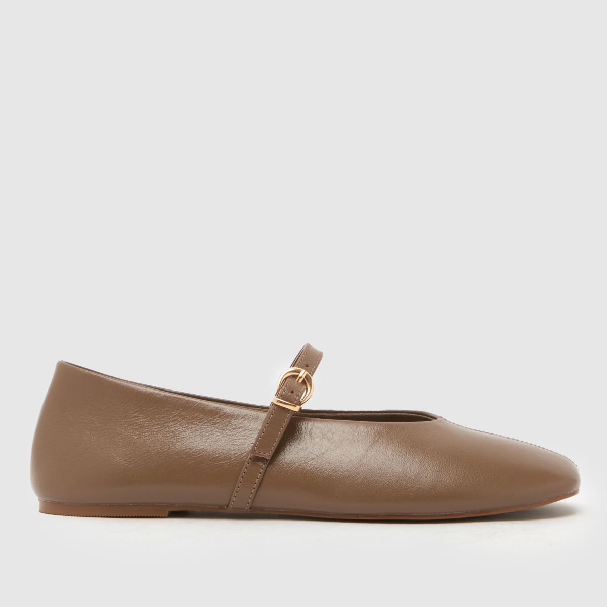 Click to view product details and reviews for Schuh Womens London Ballet Flats In Brown Leather Size 6.