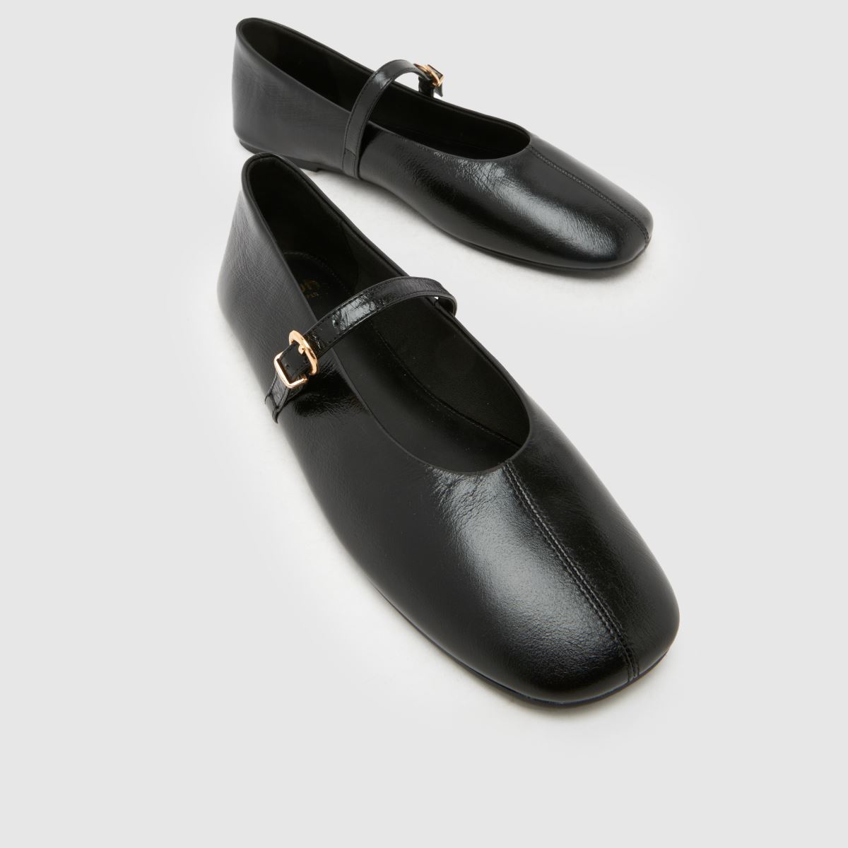 Damen schuh Schwarz London Leather Ballet Flats schuh London Leather Ballet 4
