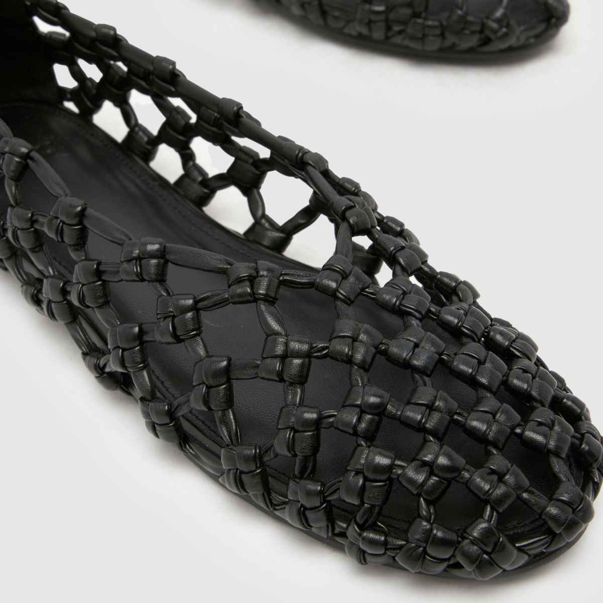 schuh Lotte Woven Ballerina in Black schuh Lotte Woven Ballerina 4