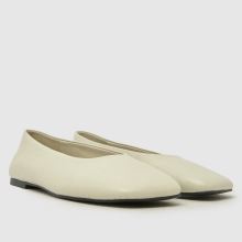 schuh Lilah Leather Ballet in White schuh Lilah Leather Ballet,2 of 4