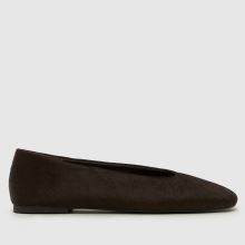 schuh Lilah Hair-On Leather Ballet in Brown schuh Lilah Hair-On Leather Ballet,1 of 4