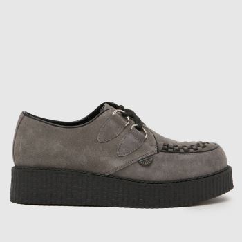 UNDERGROUND Grey Original Wulfrun Creeper Womens Flats