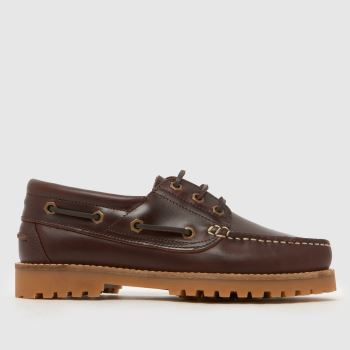 schuh Braun Lovington Leather Boat Damen Flats