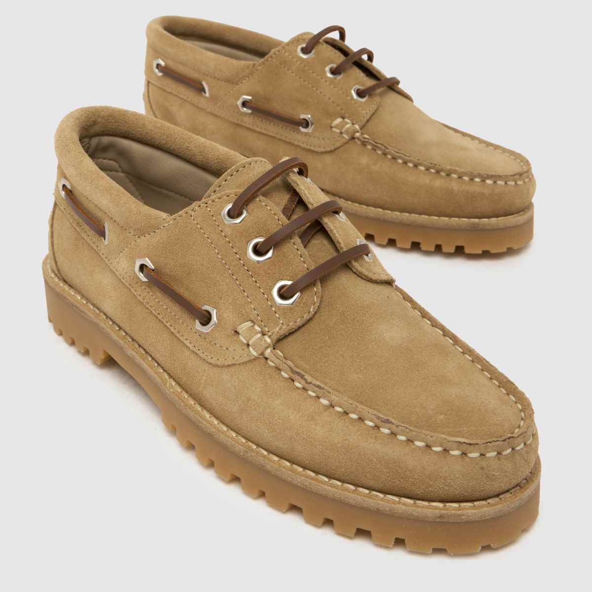 schuh Lovington Suede Boat in Taupe schuh Lovington Suede Boat 4