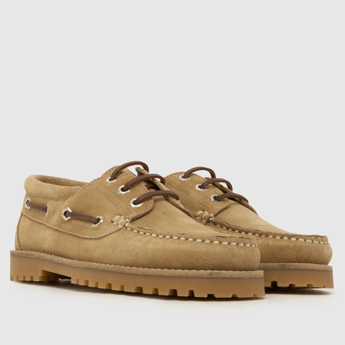 schuh Lovington Suede Boat in Taupe schuh Lovington Suede Boat 8