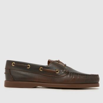 schuh Braun Luton Leather Boat Damen Flats