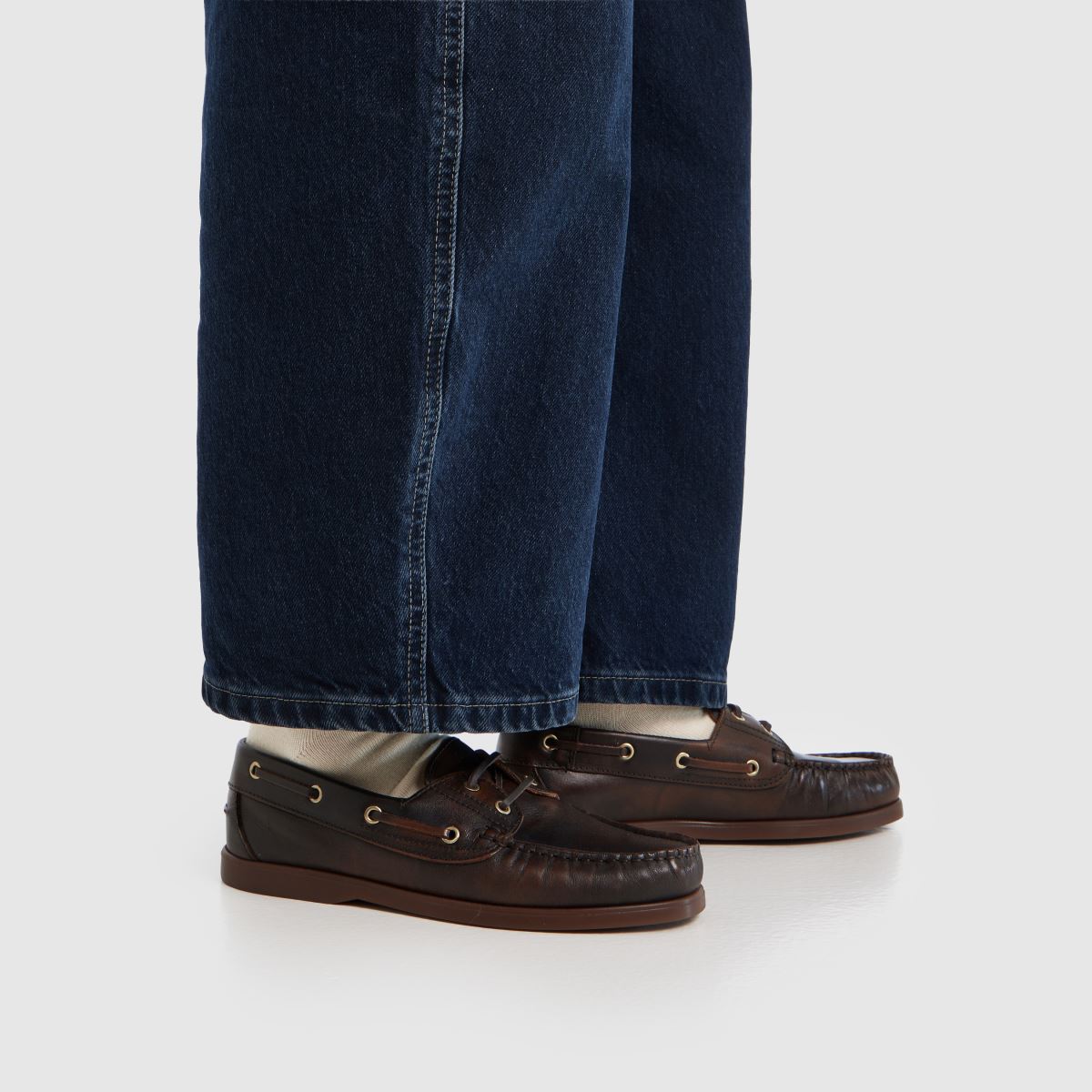 schuh Luton Leather Boat in Brown schuh Luton Leather Boat 8