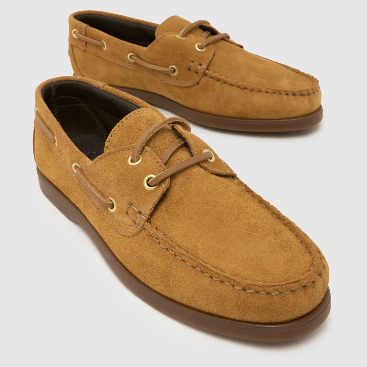 schuh Luton Suede Boat in Tan schuh Luton Suede Boat 4