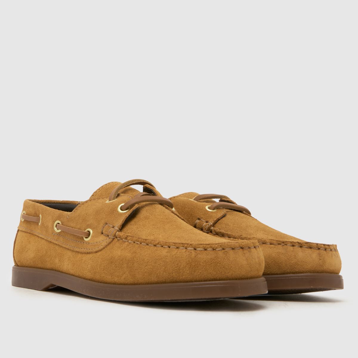 schuh Luton Suede Boat in Tan schuh Luton Suede Boat 8