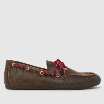 BIBI LOU Dark Brown Tana Boat Womens Flats