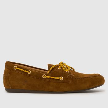 BIBI LOU Tan Tana Boat Womens Flats