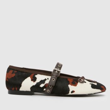 BIBI LOU Black Multi Nashira Ballet Womens Flats