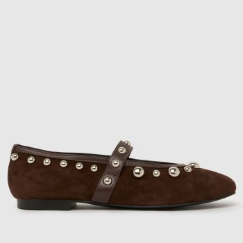 BIBI LOU Dark Brown Carinna Ballet Womens Flats