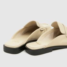 schuh Leeds Leather Backless Loafer in Off-White schuh Leeds Leather Backless Loafer,4 of 4