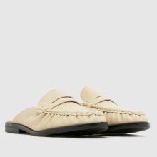 schuh Leeds Leather Backless Loafer in Off-White schuh Leeds Leather Backless Loafer,2 of 4