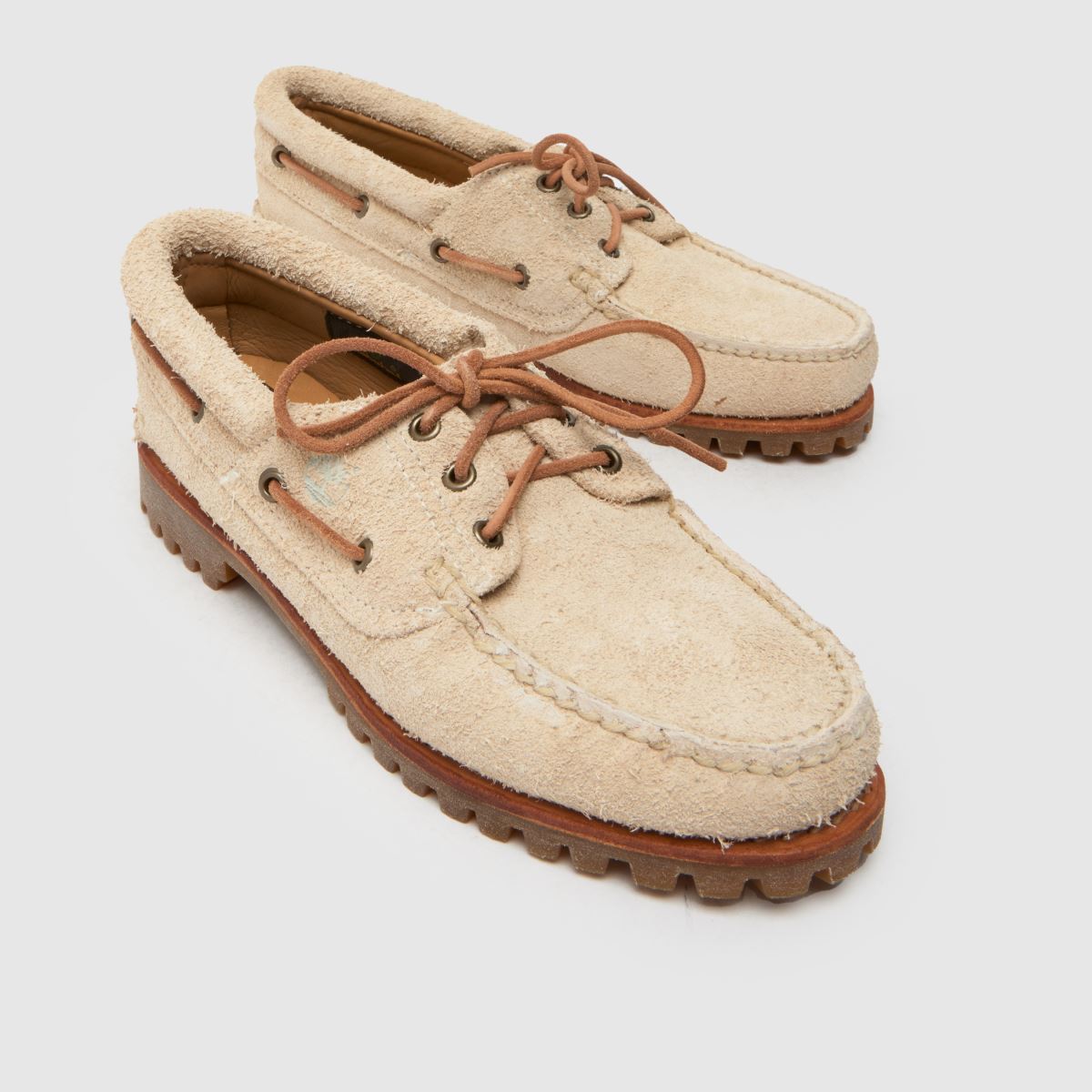 靴 Timberland/ NOREEN 3EYE/51304/ 24cm Womens Natural Timberland Noreen Boat Flat Shoes | schuh