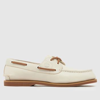 Timberland White Classic Boat Womens Flats