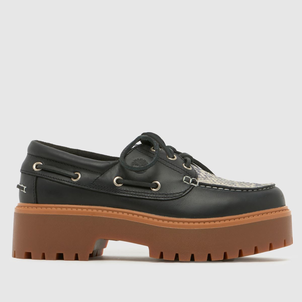 Timberland Stone Street Boat Flats in Black